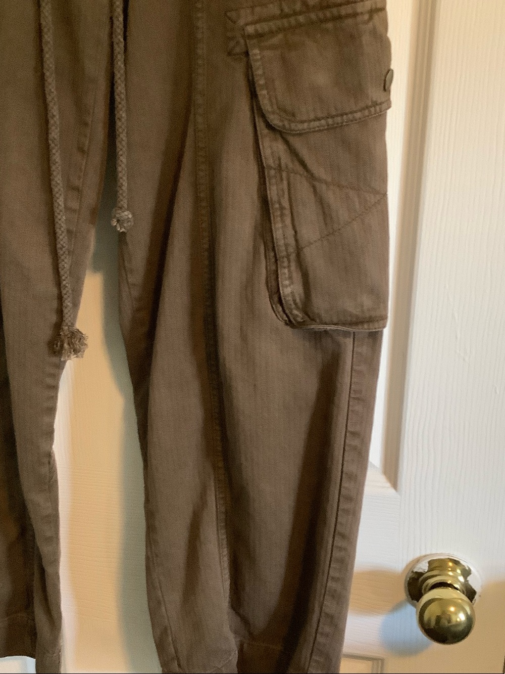 Free People Teak Brown Tahiti Wide Leg Cargo Pants - Picture 7 of 11